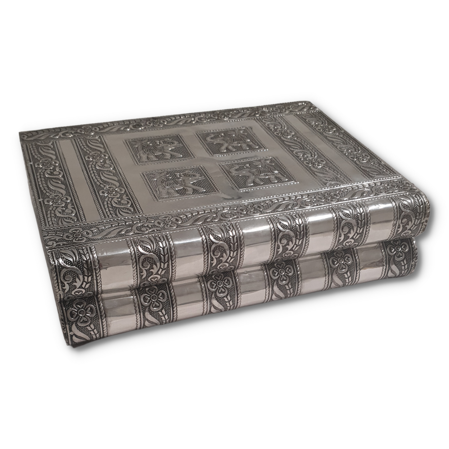 Jewellery Box White Metal