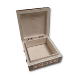 Medium Whitewash Wood Box
