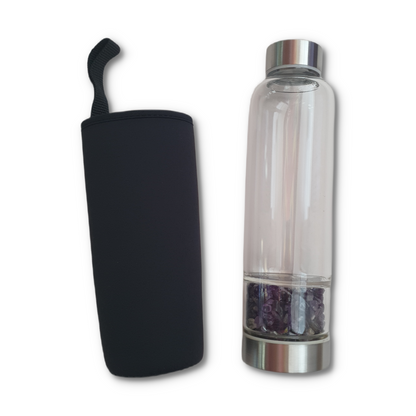 Amethyst Crystal Water Bottle