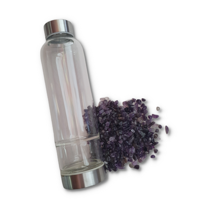 Amethyst Crystal Water Bottle