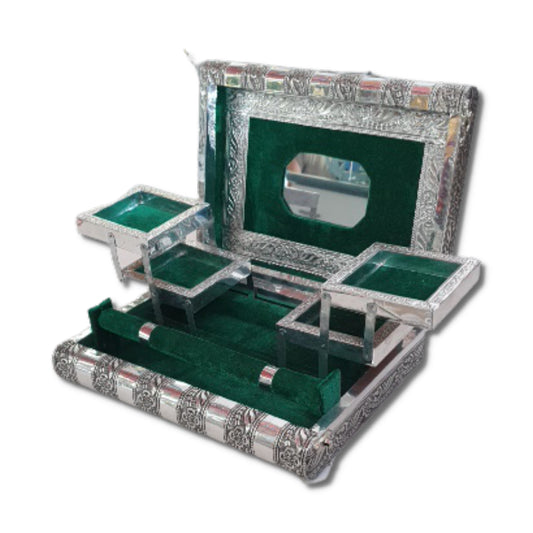 Jewellery Box White Metal