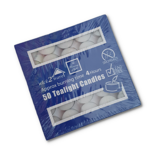 50 Pack of 4Hour Tealight Candles