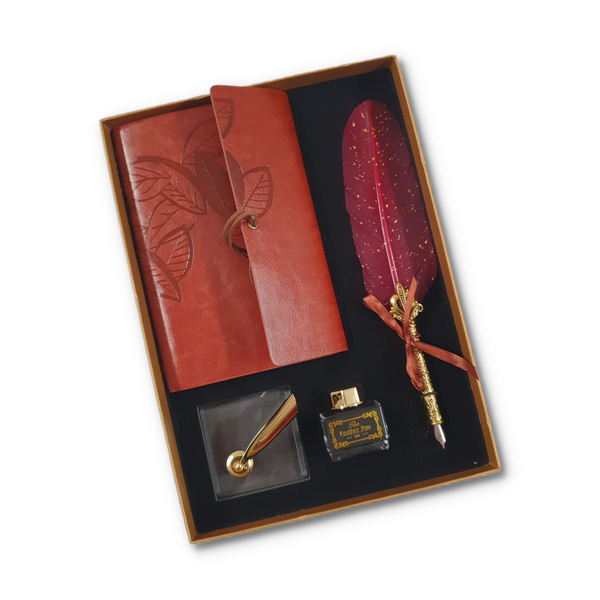Red Feather Pen Gift Set