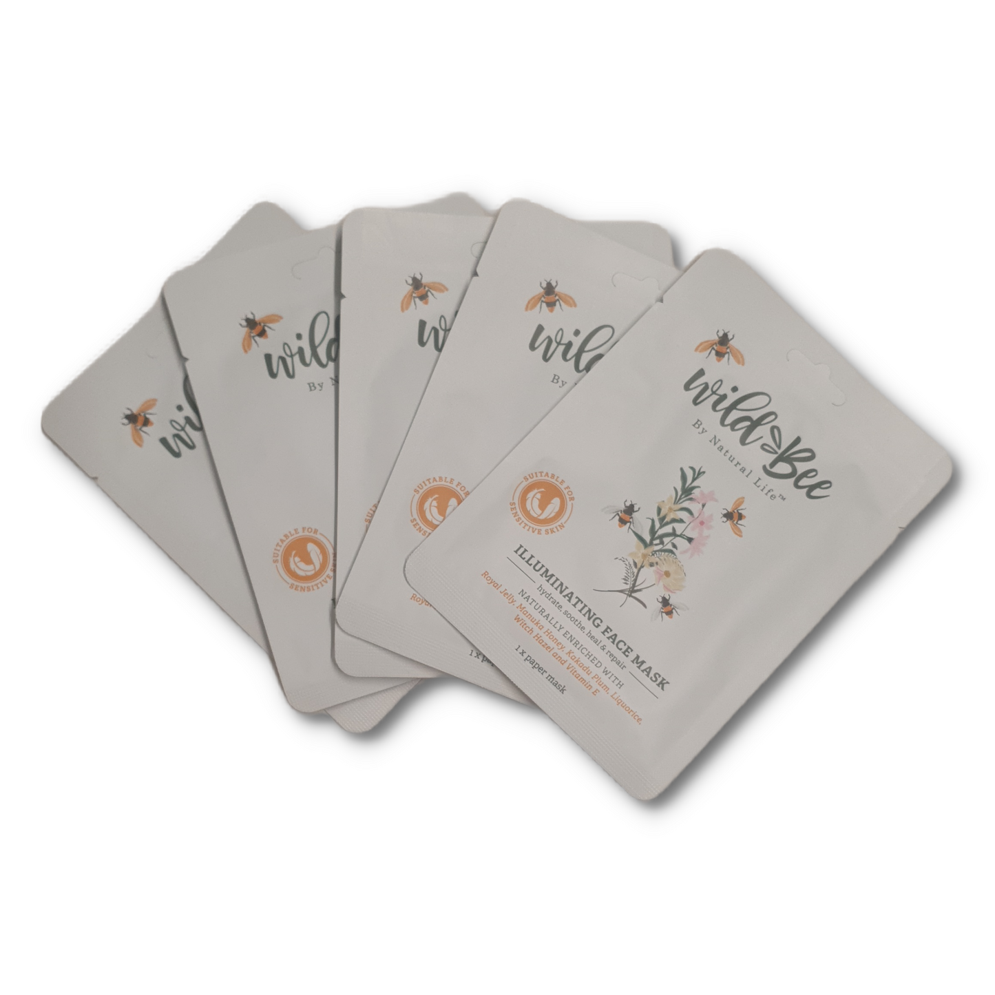 Wild Bee Face Mask Pack 5