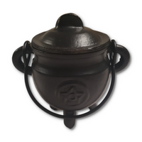 Pentagram Cast Iron Cauldron