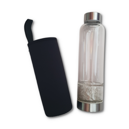 Clear Quartz Crystal Water Bottle