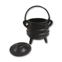 Striped Cast Iron Cauldron