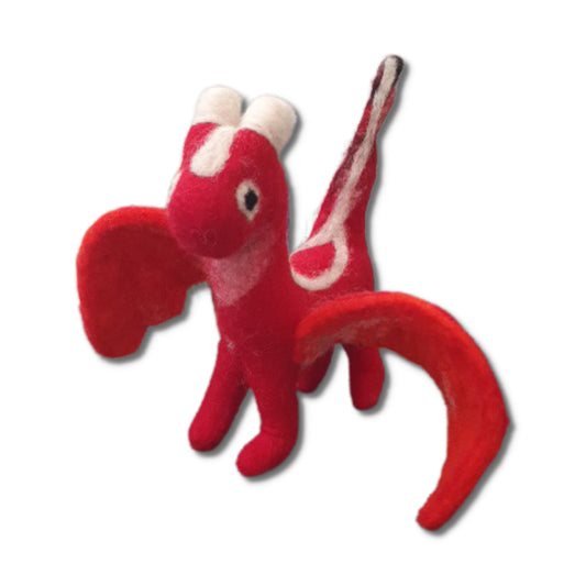 Red Felt Dragon
