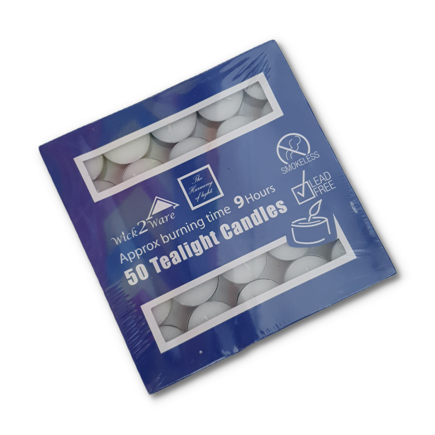50 Pack of 9 Hour Tealight Candles