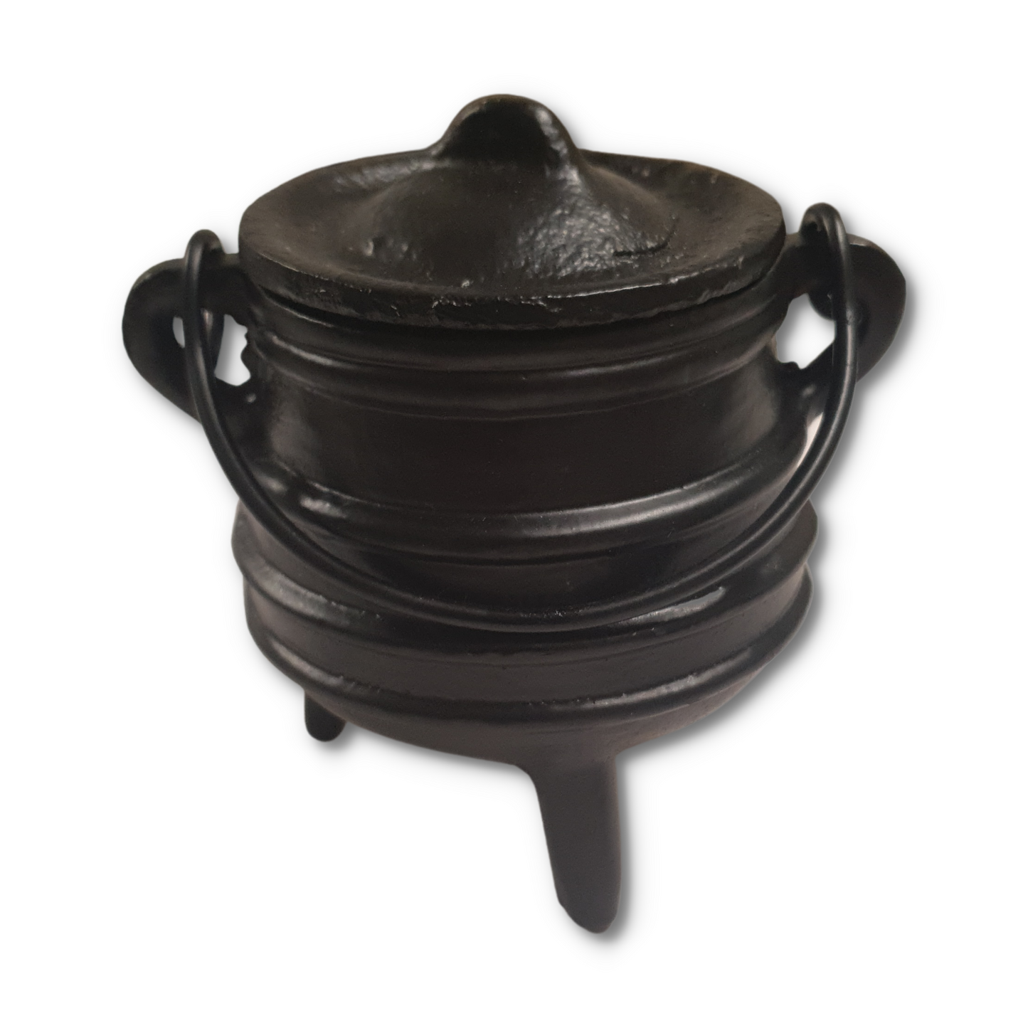 Striped Cast Iron Cauldron