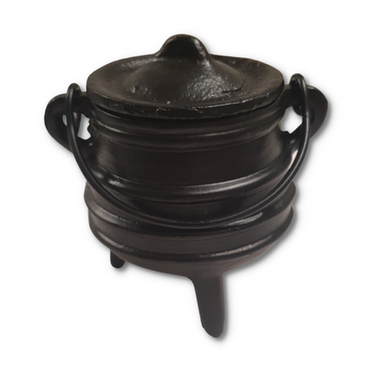 Striped Cast Iron Cauldron